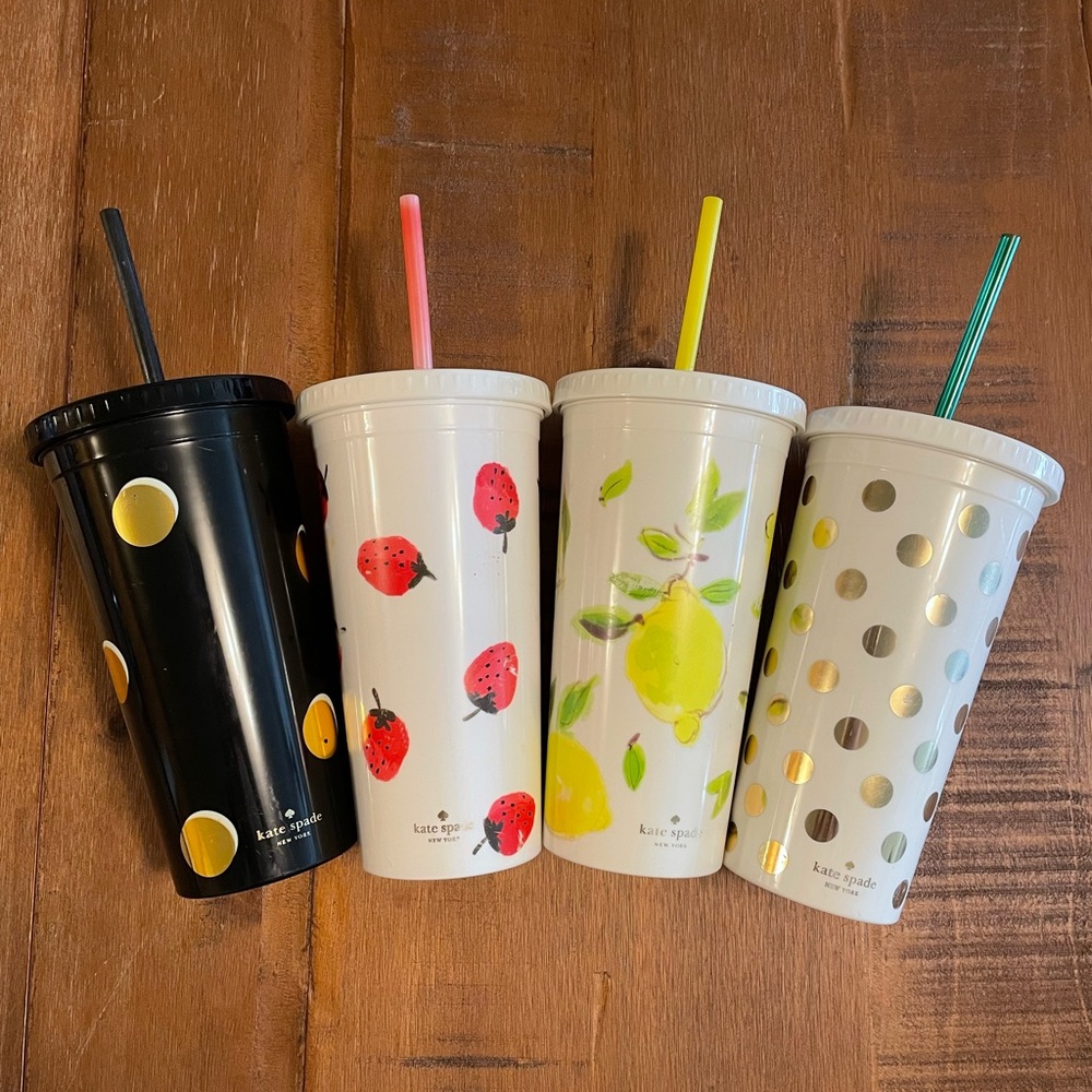 Set of 4 Kate Spade Tumblers